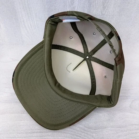 John Deere Vintage Trucker Hat Cap Insulated Foam McLean Implement Inc Camo NWOT - Picture 7 of 10